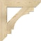 Ekena Millwork Merced Slat Rough Sawn Bracket w/ Offset Brace, Douglas Fir, 6"W x 24"D x 24"H BKT0604X24X24MRC06RDF - alternate 4